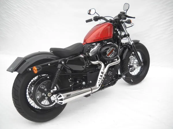 Ligne d’échappement intégrale 2-en-1 conique Zard pour H-D Sportster - vue 2