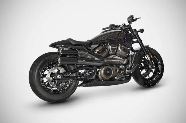 Ligne d'échappement 2-en-2 Zard Top Gun pour Harley-Davidson Sportster S - vue 2