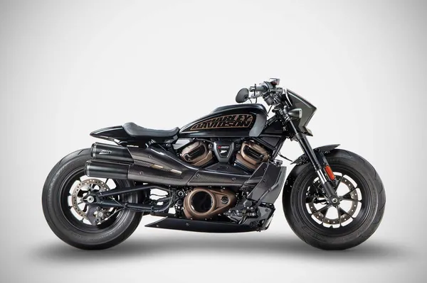 Ligne d'échappement 2-en-2 Zard Top Gun pour Harley-Davidson Sportster S - vue 5