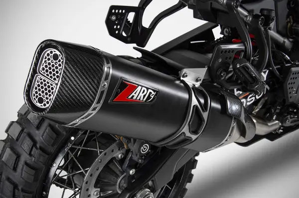 Silencieux Slip-On E5 SS noir avec embout carbone ZARD pour Harley-Davidson Pan America - vue 5