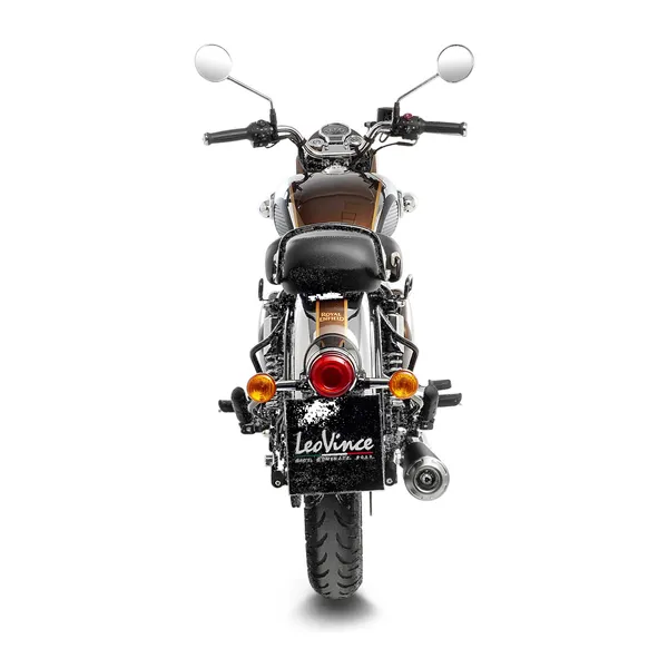 Échappement Leovince Schalld in classic racer slip-on noir - vue 2