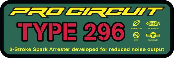 Autocollants pour échappement Pro Circuit - vue 3