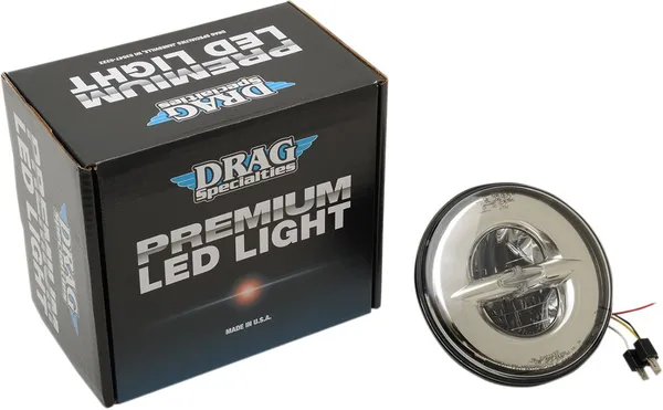 Phare 7 LED réflecteur Drag Specialties - vue 2