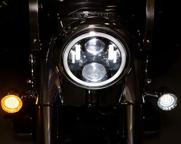 Phare Halo 7 pouces CUSTOM DYNAMICS avec adaptateur Touring - vue 3