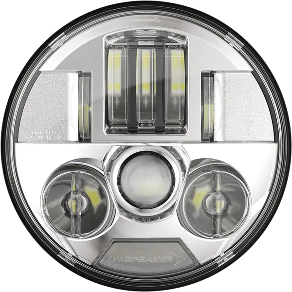 Feu additionnel J.W. Speaker HDLGHT 8680 ECE Chrome 5 3/4 pouces - vue 2