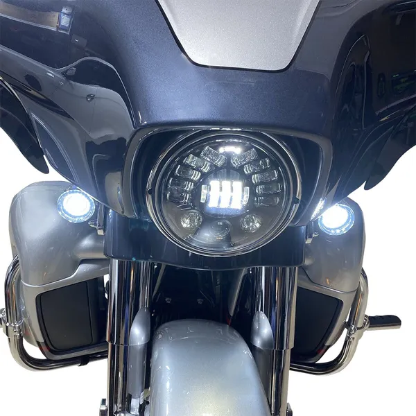 Phare CUSTOM DYNAMICS Headlamp 7ADPTV CHR - vue 2