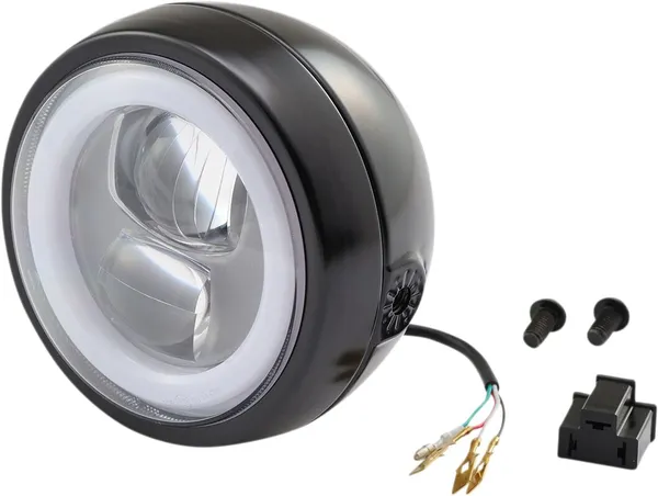 Phare LED Capsule 120 montage latéral noir Daytona - vue 5