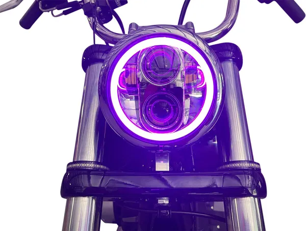 Phare LED ProGLOW avec halo à changement de couleur CUSTOM DYNAMICS - vue 2