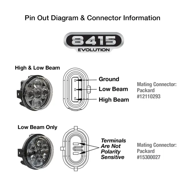 Phare J.W. Speaker Headlight 8415 Evo Xenoy Housing - vue 5