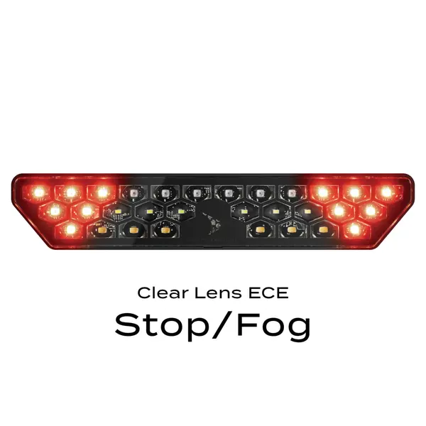 Feu arrière LED J.W. SPEAKER avec stop, clignotant et feu de recul - vue 2