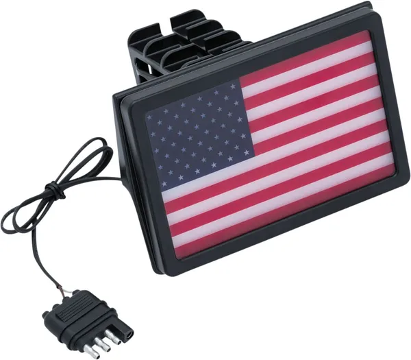 Housse de crochet de remorque LED avec drapeau Kuryakyn