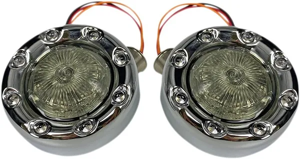 Feu de signalisation CUSTOM DYNAMICS Signal BLLT 1157 chromé/fumé - vue 2