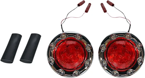 Feu LED Light BLTRNG Chrome/Rouge Custom Dynamics