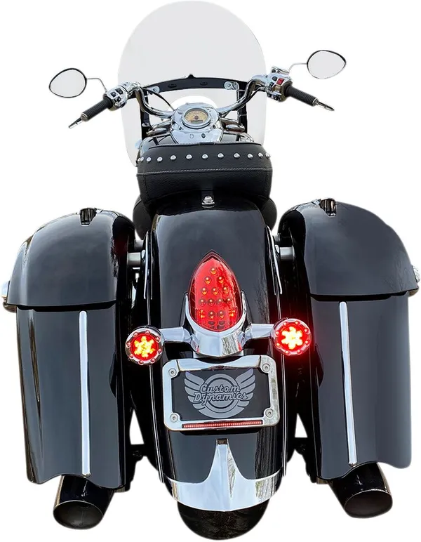 Feu LED Light BLTRNG Chrome/Rouge Custom Dynamics - vue 2