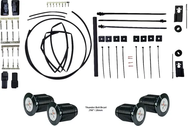 Kit d'éclairage arrière à LED Thunder Bolt PAUL YAFFE BAGGER NATION - vue 2