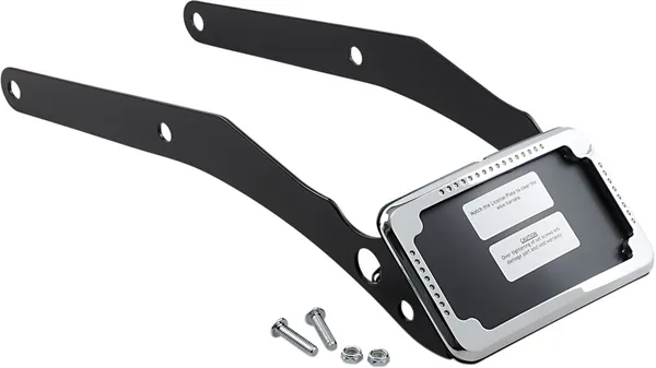 Support de plaque d'immatriculation courbé avec cadre CYCLE VISIONS