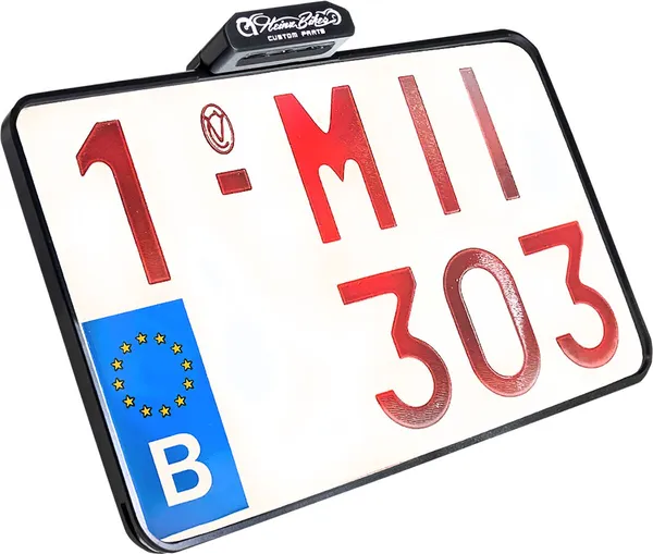 Plaque d'immatriculation avec feu arrière Heinz Bikes - vue 2