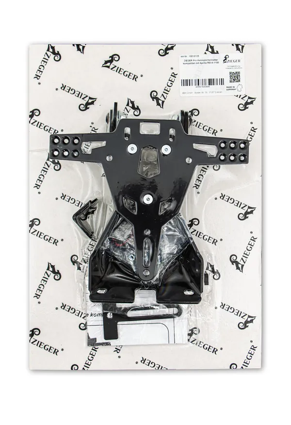 Support de plaque d'immatriculation ZIEGER PRO type B