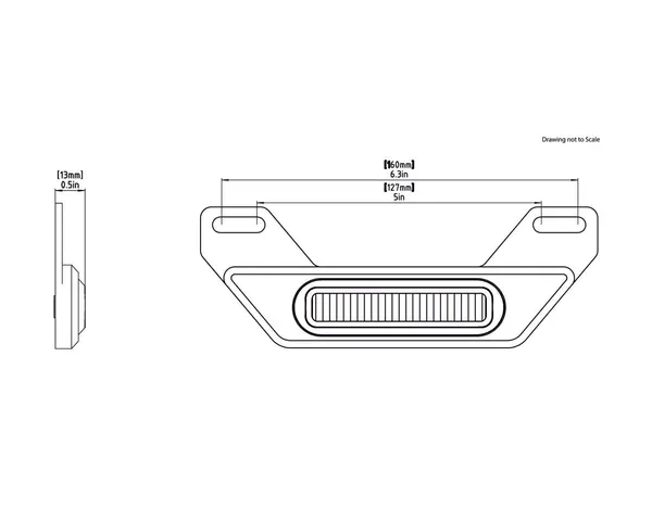 Assemblage feu stop LED Denali avec support de plaque d'immatriculation B6 - vue 4