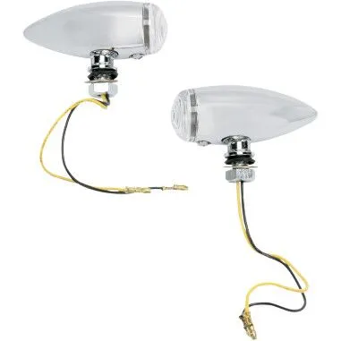 Feu additionnel Smooth Bullet LED transparent Drag Specialties