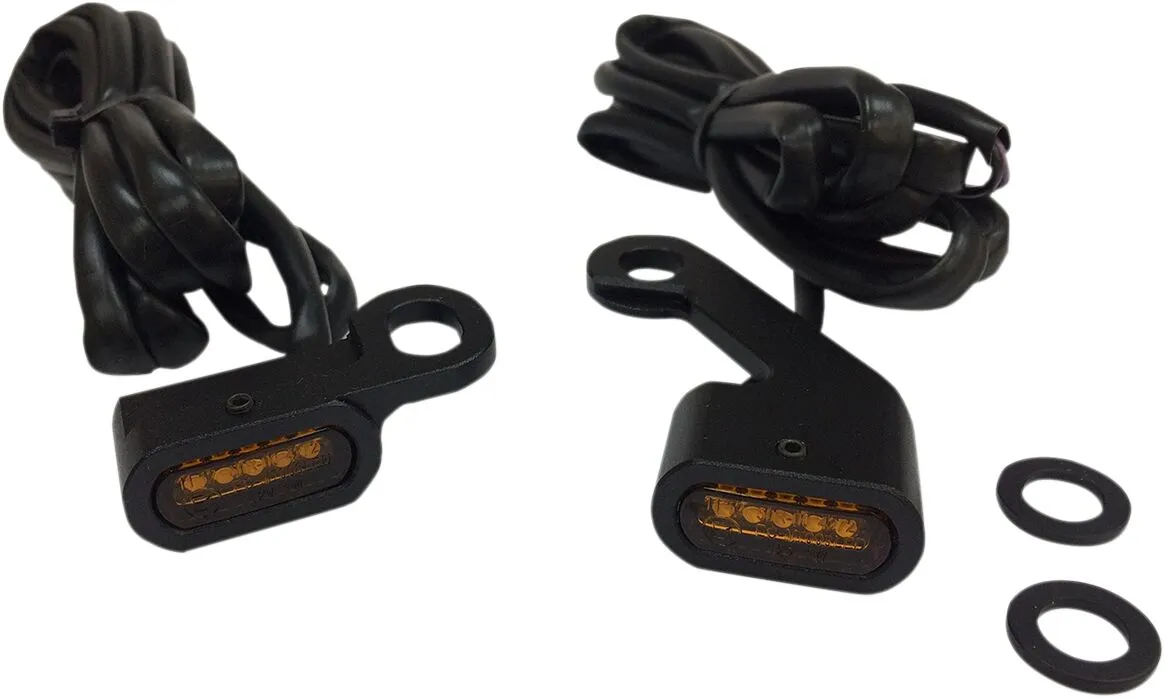 Feux de transition DRAG SPECIALTIES noir ambre FLT