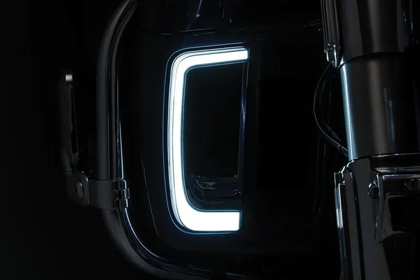 Grille inférieure Tracer avec LED FL Kuryakyn - vue 3