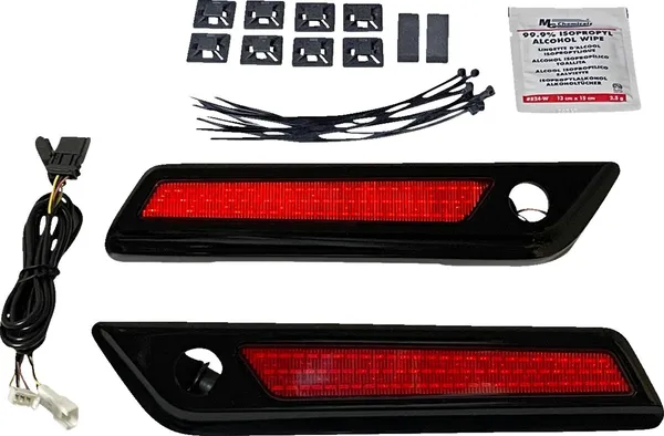 Feu de position Light Sbag Hnge rouge/noir Custom Dynamics - vue 2