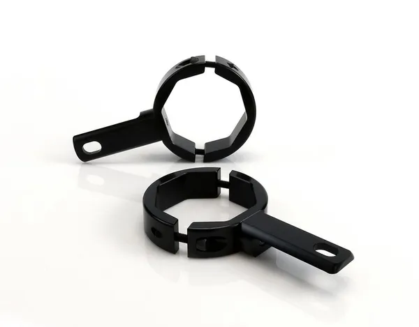 Kit de fixations guidon articulées 50-60 mm DENALI pour feux de gabarit