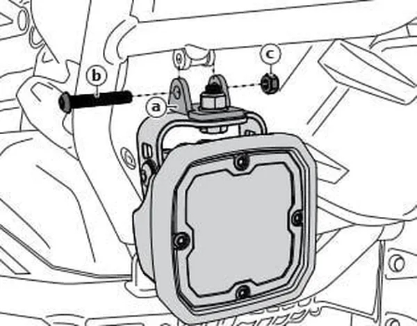 Adaptateur montage feu DENALI pour BMW - vue 3