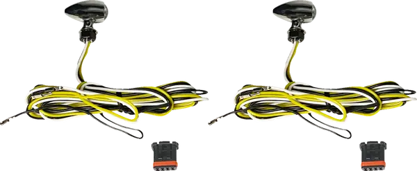 Feu additionnel Light Tsig Micro ambre/blanc chrome Custom Dynamics