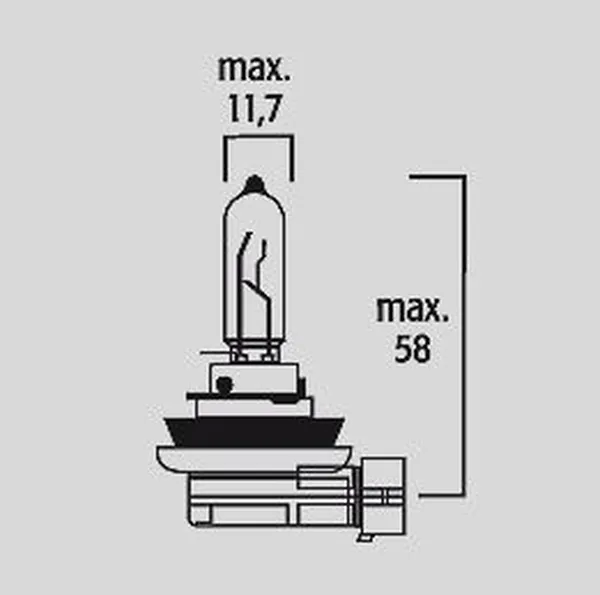 Ampoule H9 12V 65W PGJ19-5 Flosser - vue 2