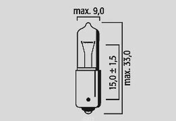 Ampoule de position FLOSSER 12V 5W BA9S - vue 4