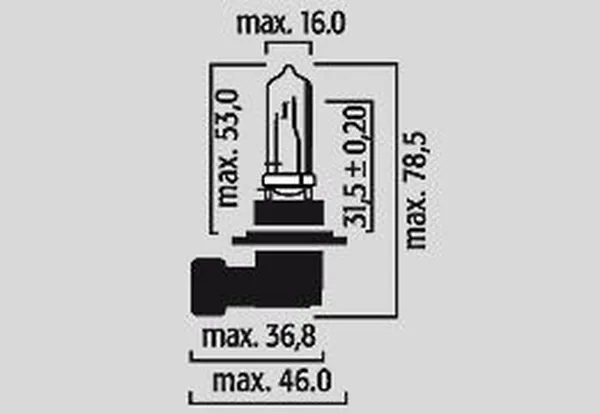 Ampoule halogène HB3 12V 60W culot P20D blanc Flosser - vue 4