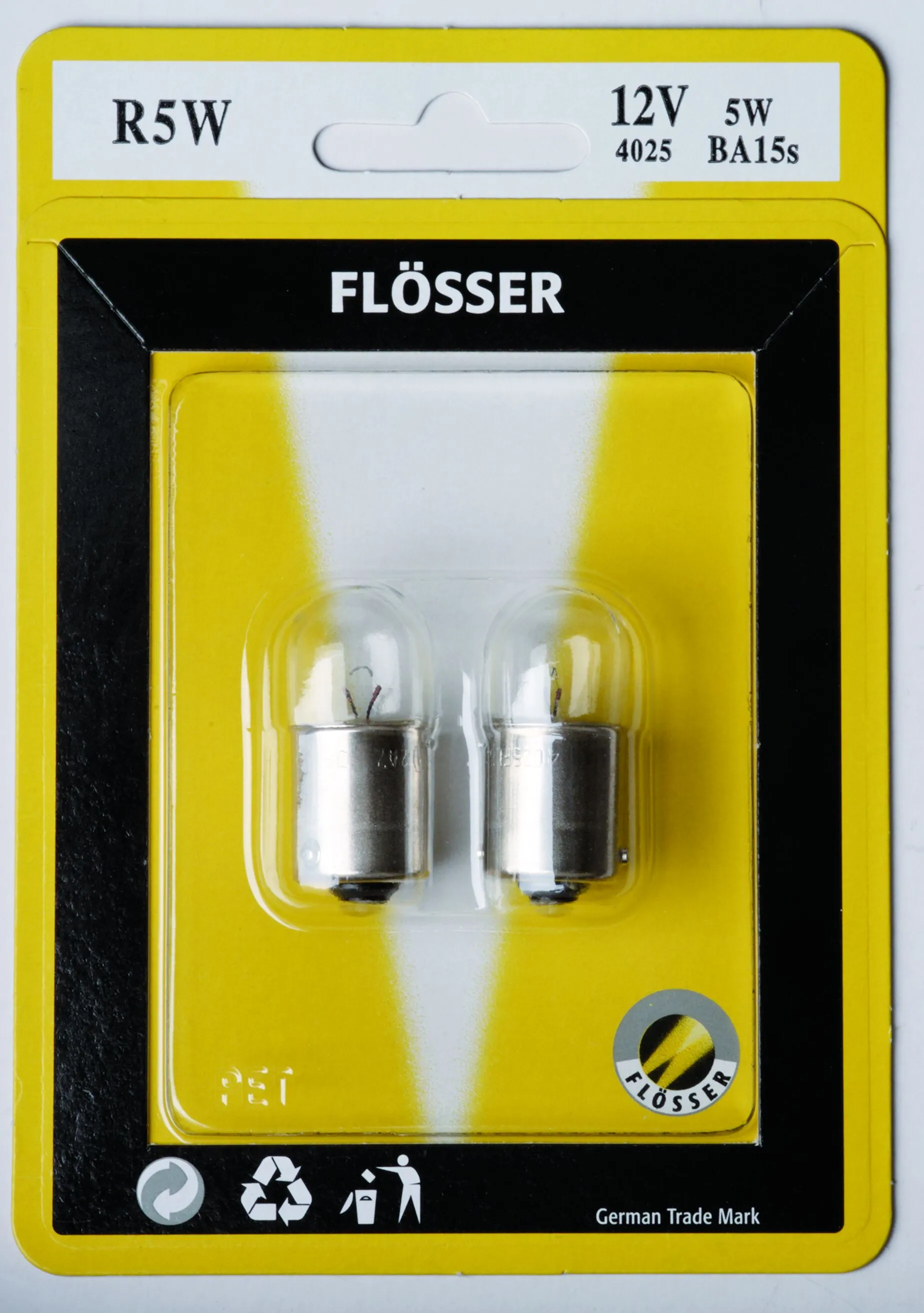 Ampoule feu de position 12V 5W BA15S R5W Flosser - vue 2