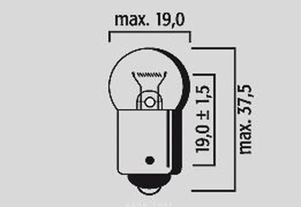 Ampoule feu de position 12V 21W BA15S R10W FLOSSER boîte de 10 - vue 4