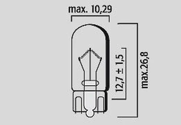 Ampoule W5W 12V 5W blanc Flosser - Boîte de 10 - vue 3