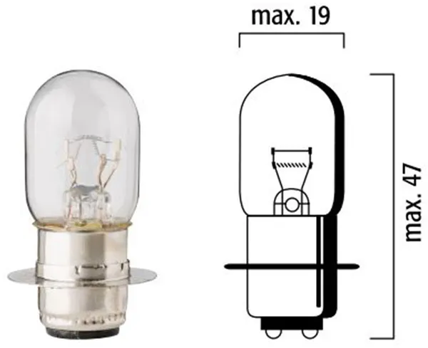 Ampoule phare avant 12V 35-35W culot P15D-25-1 blanc FLOSSER - vue 3