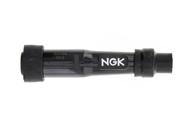 Capuchon antiparasite NGK SPARK PLUGS long droit Ø 10/12 mm avec douille