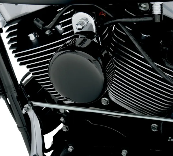 Cache klaxon DRAG SPECIALTIES RND BLK - vue 2