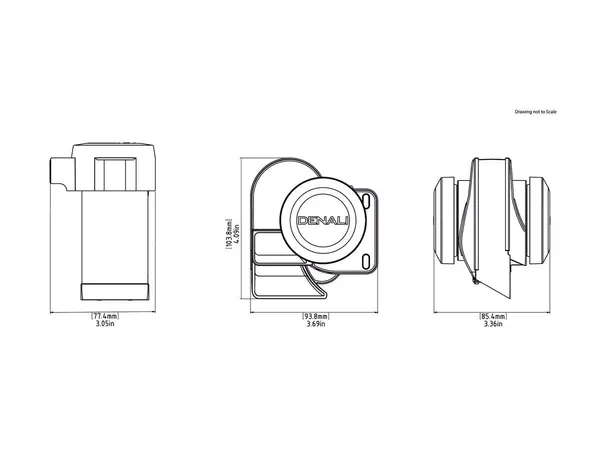 Assemblage de klaxon pneumatique à deux tonalités SoundBomb DENALI - vue 6