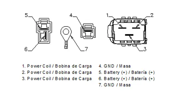 Régulateur rectificateur Royal Enfield MOTOPLAT - vue 2