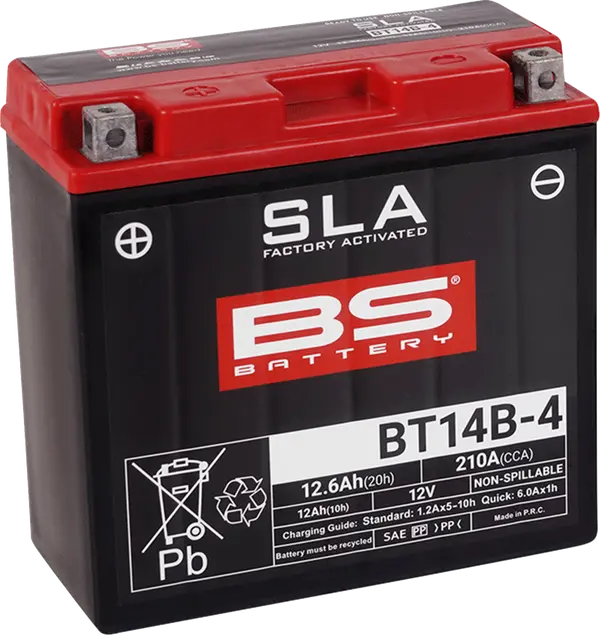 Batterie BT14B-4 BS BATTERY (activée en usine) - vue 2