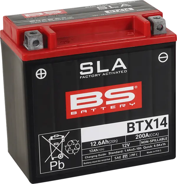 Batterie BTX14 BS BATTERY - vue 2