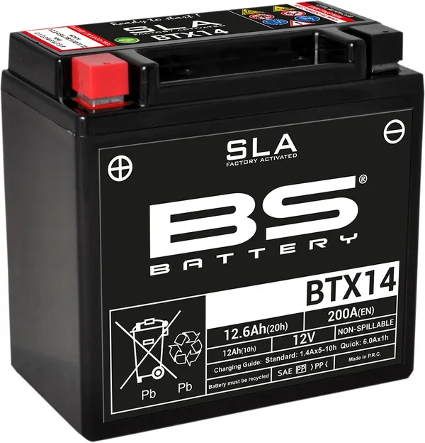 Batterie BTX14 BS BATTERY - vue 4