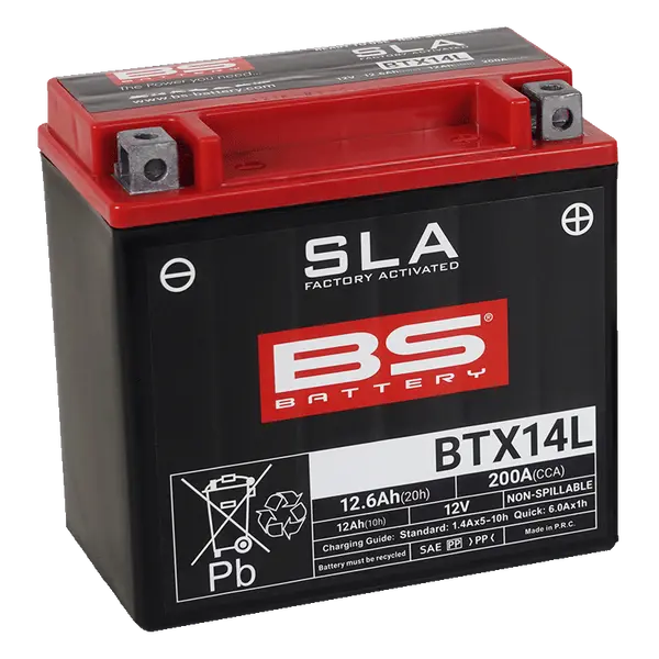 Batterie BTX14L BS BATTERY - vue 2