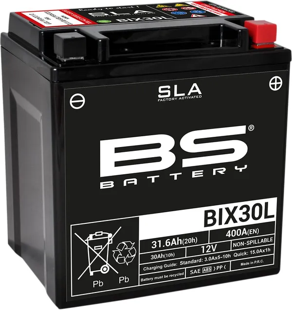 Batterie BIX30L BS BATTERY - vue 2