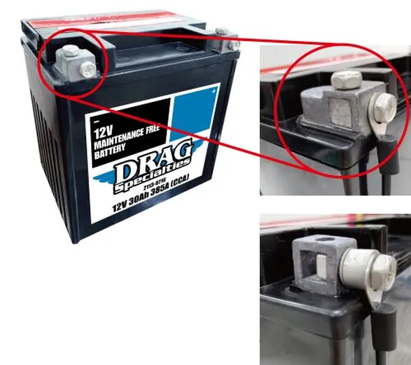Batterie sans entretien Drag Specialties - vue 3