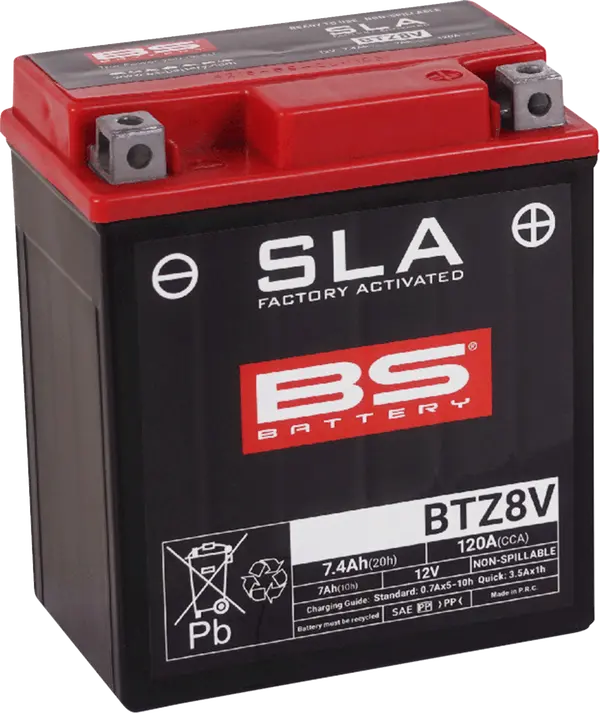 Batterie BTZ8V MF BS BATTERY activée en usine - vue 2