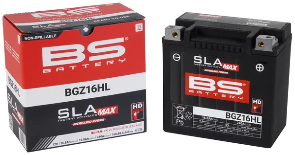 Batterie AGM SLA MAX BS BATTERY sans entretien - vue 2