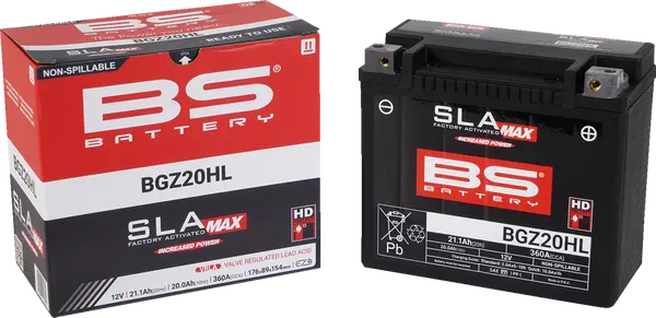 Batterie AGM SLA MAX BS BATTERY sans entretien - vue 2